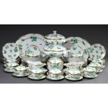 44 Teile Herend Speiseservice "Victoria Grün" fü | 44 pieces Herend dinner service "Victoria Green"