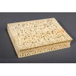 Chinesisches Elfenbein Zigarillo Etui mit feiner | Chinese ivory cigarillo case with fine relief ca