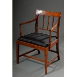 Englischer Mahagoni Armlehnsessel in klassischer F | English mahogany armchair in classic style wit