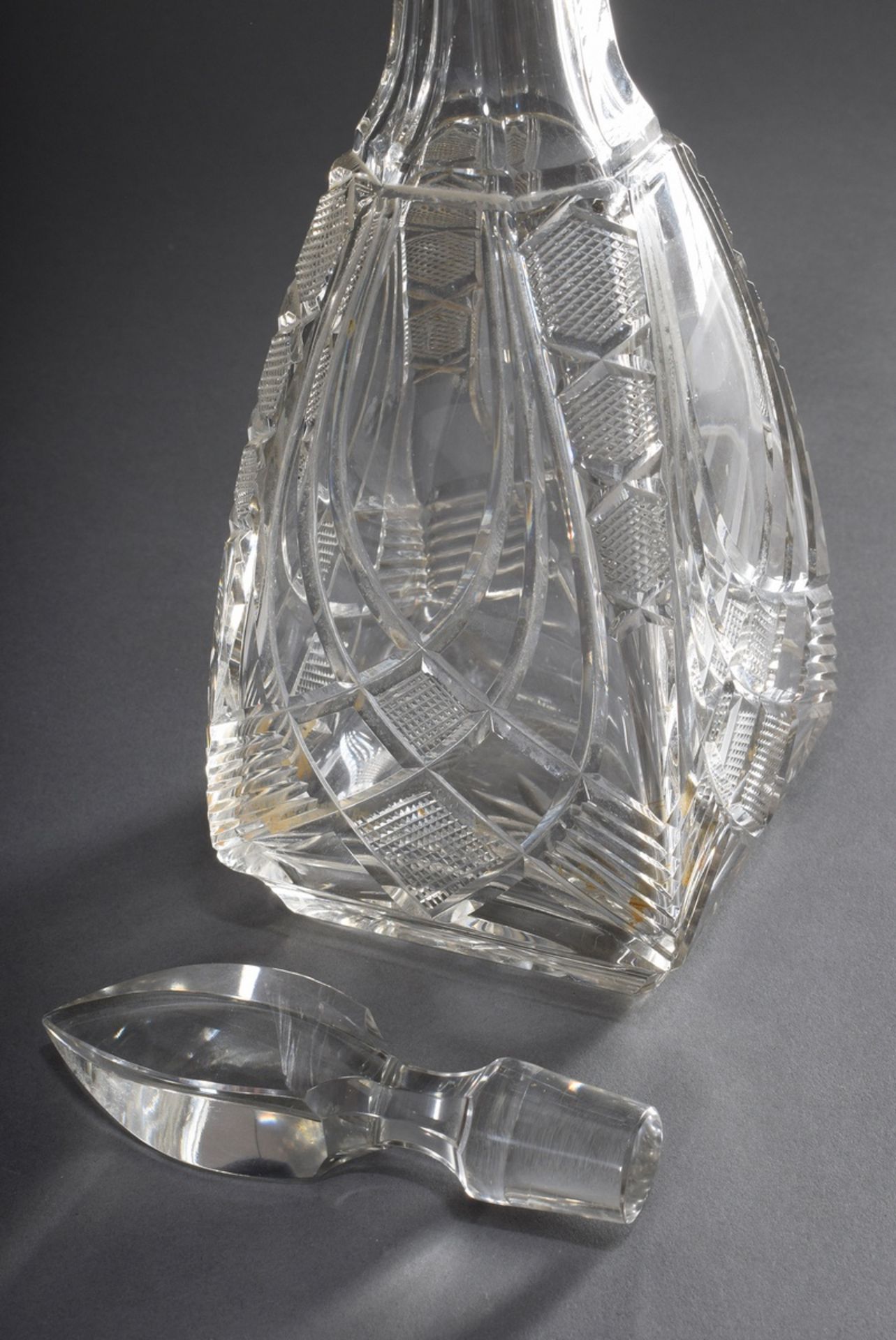 Offiziersgeschenk: große Kristall Karaffe mit gr | Officer's gift: large crystal decanter with engr - Image 5 of 6