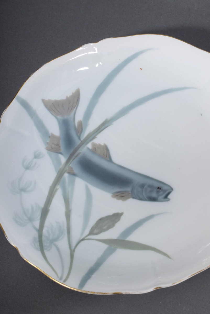 15 Teile Jugendstil Fischservice für 12 Personen | 15 pieces Art Nouveau fish service for 12 person - Image 3 of 7