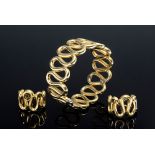 3 Diverse Teile GG 750 Schmuck in durchbrochener | 3 Various pieces of GG 750 jewellery in openwork