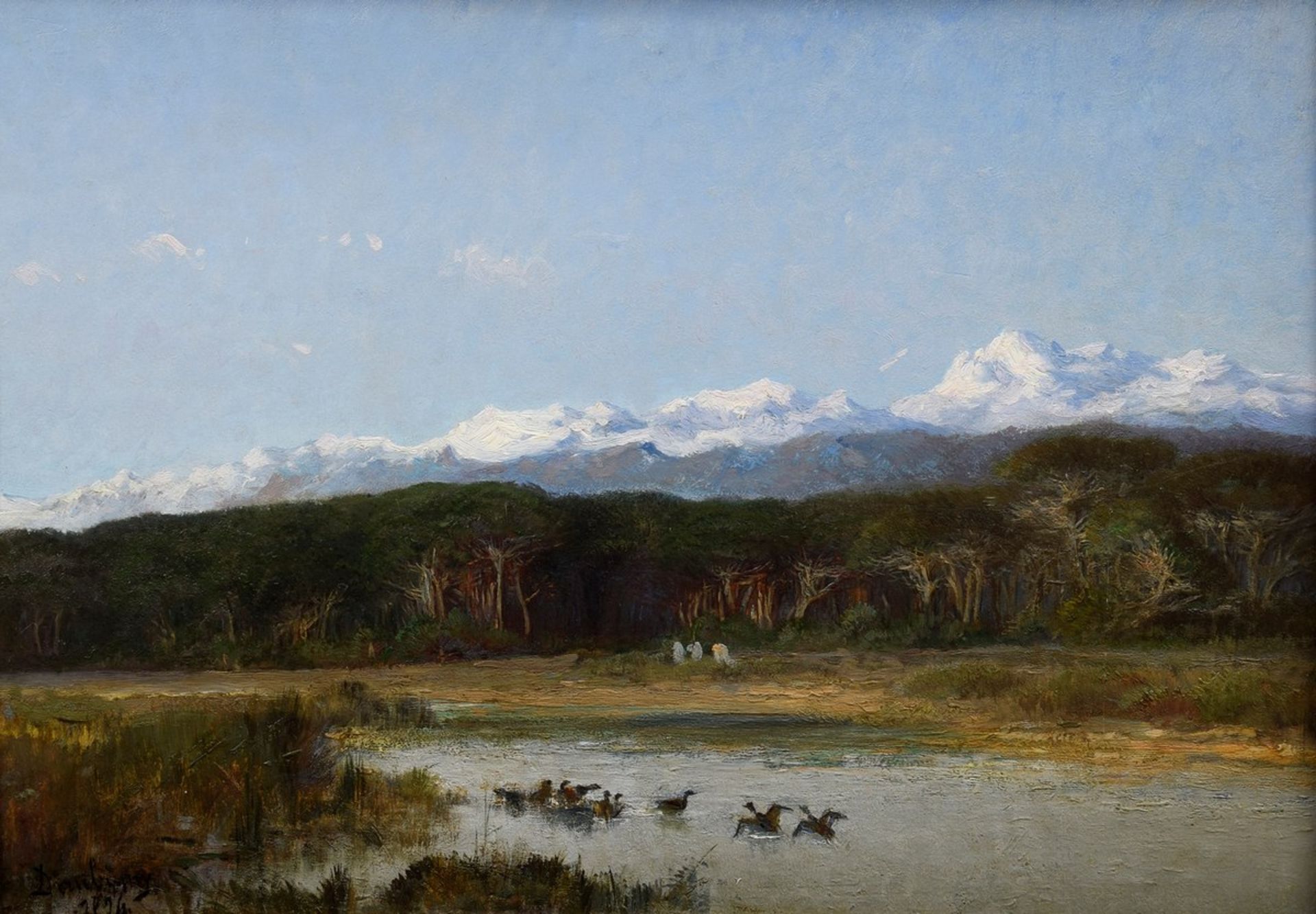 Daubigny, Charles Francois (1817-1878) "Voralpen | Daubigny, Charles Francois (1817-1878) "Alpine l
