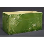 Rechteckige Jugendstil Jardiniere mit reliefiert | Rectangular Art Nouveau jardiniere with relief d