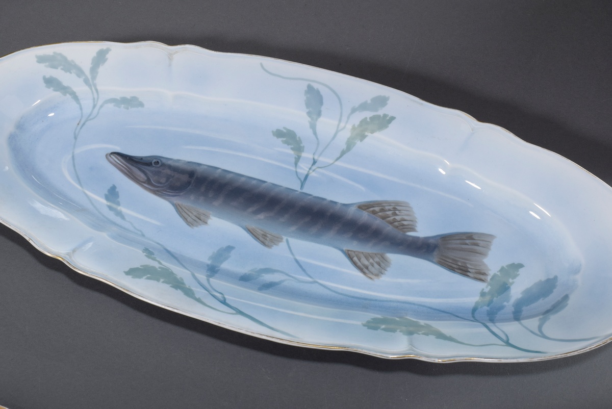 15 Teile Jugendstil Fischservice für 12 Personen | 15 pieces Art Nouveau fish service for 12 person - Image 6 of 7