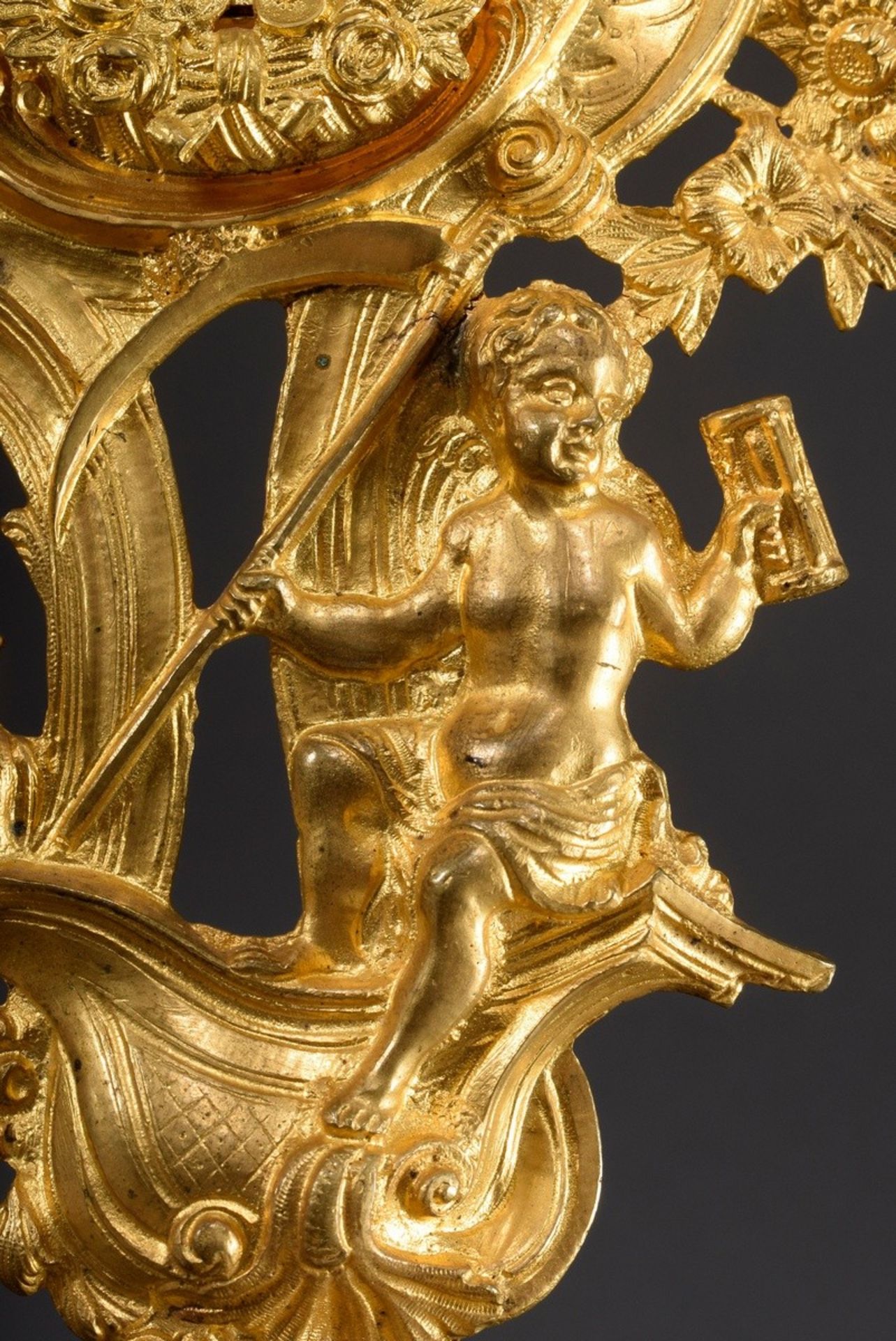 Vergoldeter Historismus Galvano Reliquiar mit al | Gilded historicism galvano reliquary with allego - Image 4 of 7