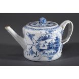 Kleine zylindrische Teekanne mit doppelt gekreuz | Small cylindrical teapot with double crossed bra