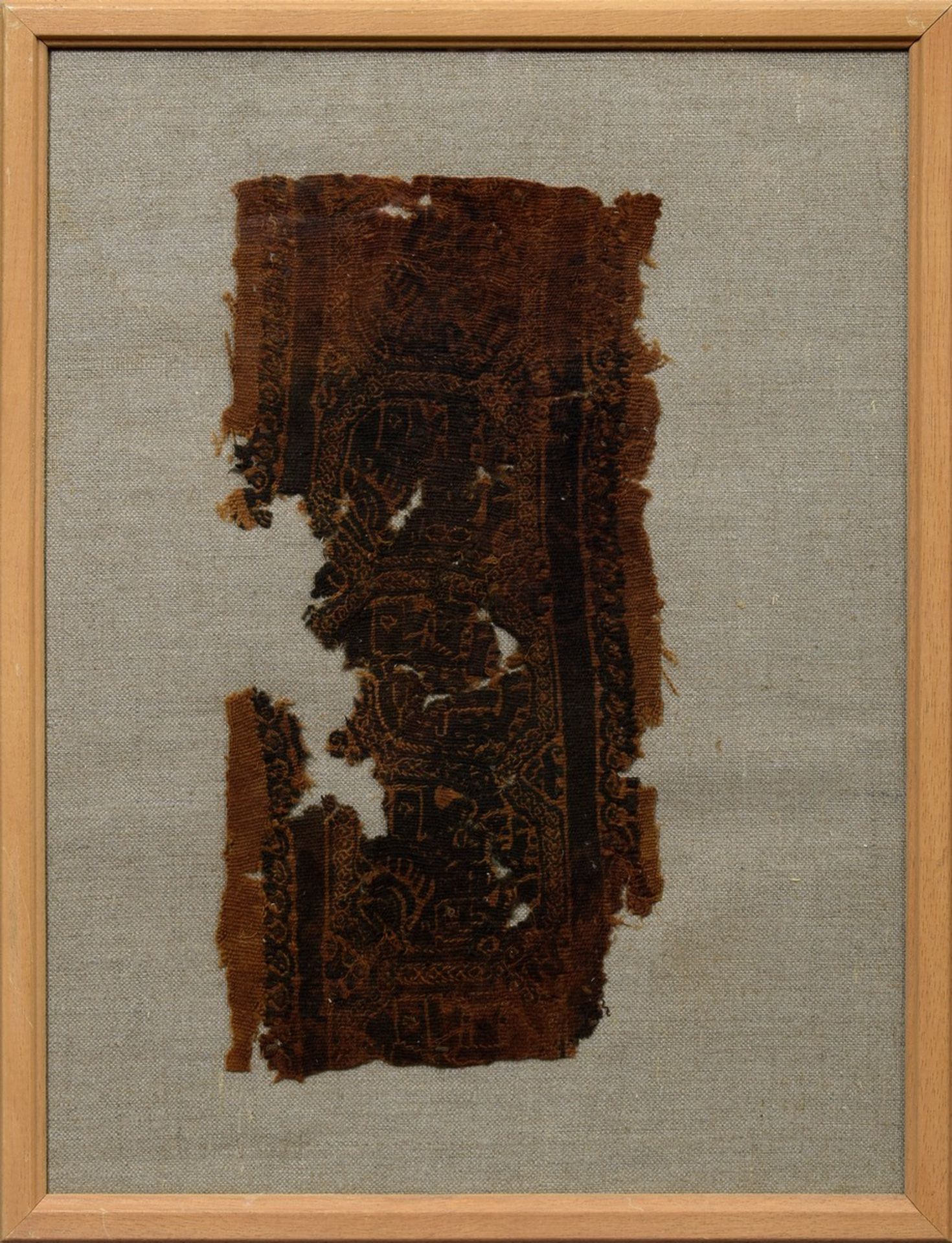 5 Diverse koptische Textilfragmente, Ägypten 5.- | 5 Various Coptic textile fragments, Egypt 5th-9t - Image 10 of 11