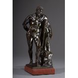 Skulptur "Herkules Farnese", Bronze dunkel patin | Sculpture "Hercules Farnese", bronze dark patina