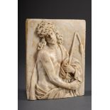 Marmor Relief "Gegeißelter Christus mit Dornenk | Marble relief "Flagellated Christ with Crown of T