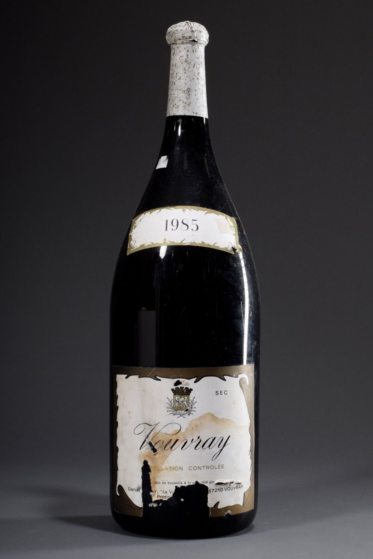 Flasche ca. 6 Liter, 1985 Vouvray sec (Sekt-Meth | Bottle approx. 6 litres, 1985 Vouvray sec (spark