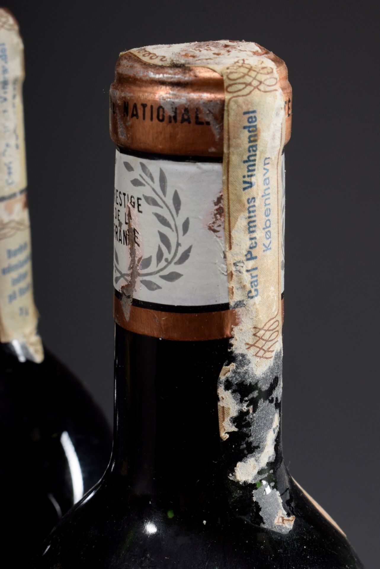 2 Flaschen 1955 Chateau Canon, Cotes Canon-Frons | 2 bottles 1955 Chateau Canon, Cotes Canon-Fronsa - Bild 5 aus 6