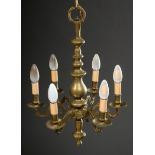 Kleine barocke Gelbguss Krone mit Balusterschaft | Small baroque brass crown with baluster shaft an