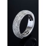 Silber 925 Bandring mit Paveégefassten Achtkantd | Silver 925 band ring with pavé set octagonal dia