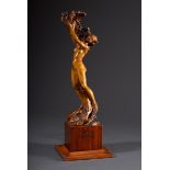 Schnitzerei "Daphne", Holz gebeizt, seitl. sign./d | Carving "Daphne", stained wood, laterally sign