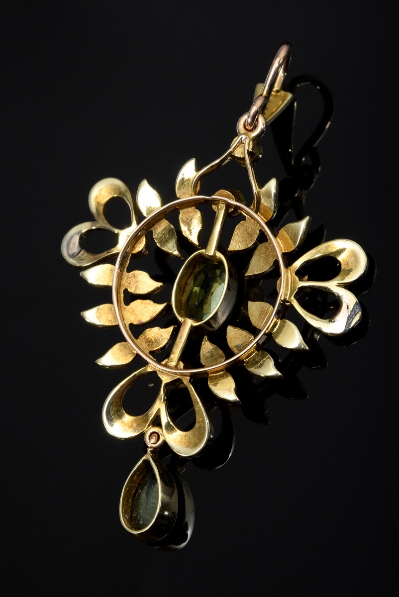 Victorianischer GG 375 Anhänger mit Peridot und Saa | Victorian GG 375 pendant with peridot and see - Image 3 of 3