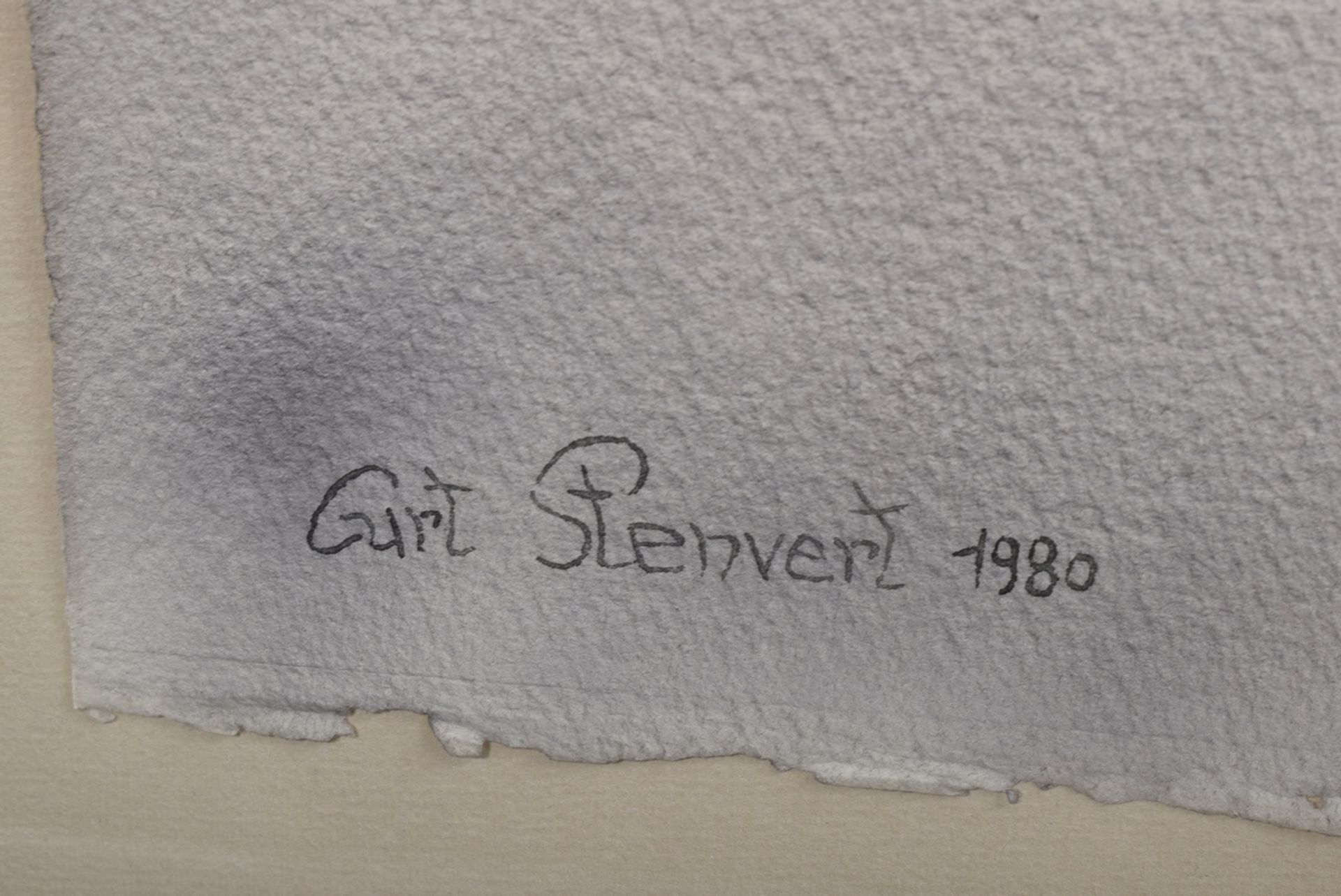 2 Stenvert, Curt (1920-1992) "Fische" 1980, Tint | 2 Stenvert, Curt (1920-1992) "Fishes" 1980, ink/ - Bild 4 aus 7