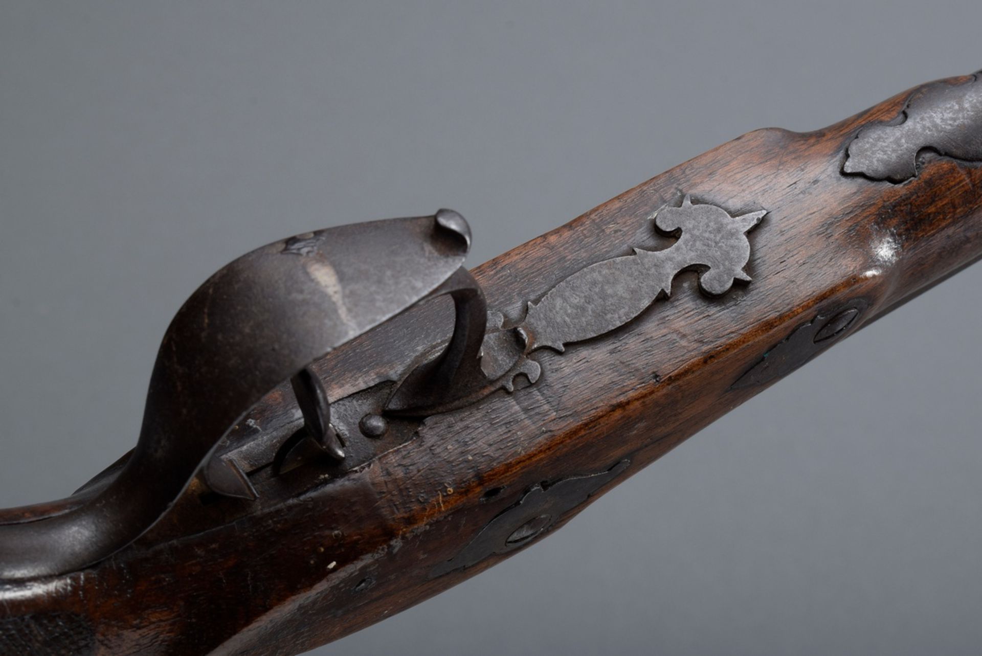 Antike Vorderladerpistole mit Percussionsschloss | Antique muzzle-loading pistol with percussion lo - Image 5 of 11