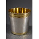 Kleiner Schnapsbecher mit Goldrand, MZ: M. Hansen | Small schnapps cup with gold rim, MM: M. Hansen