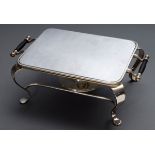 Versilbertes englisches Tischrechaud mit Alumini | Silver plated English table rechaud with alumini