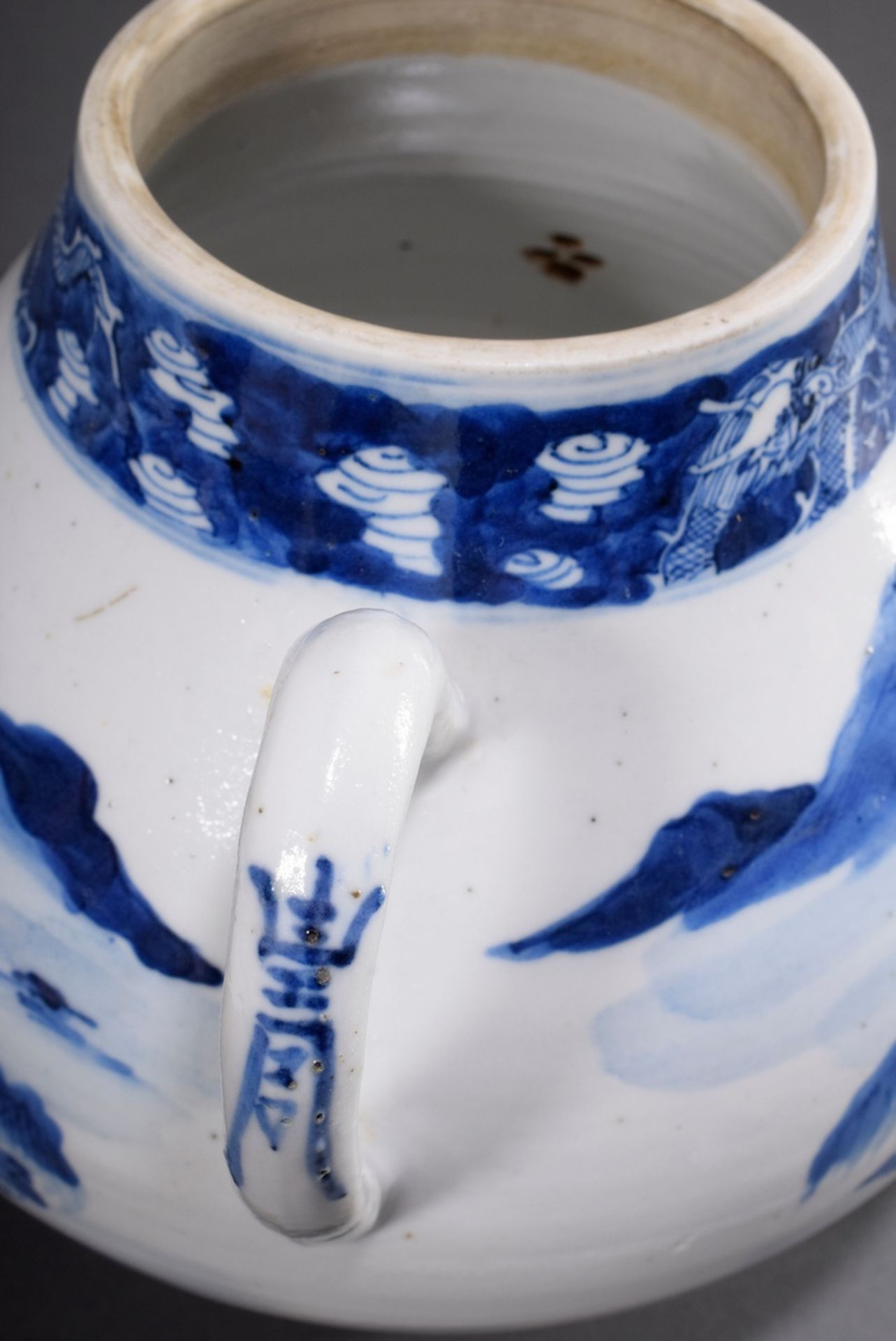 Birnenförmige Teekanne mit Blaumalereidekor "Lan | Pear-shaped teapot with blue painting decoration - Bild 11 aus 13