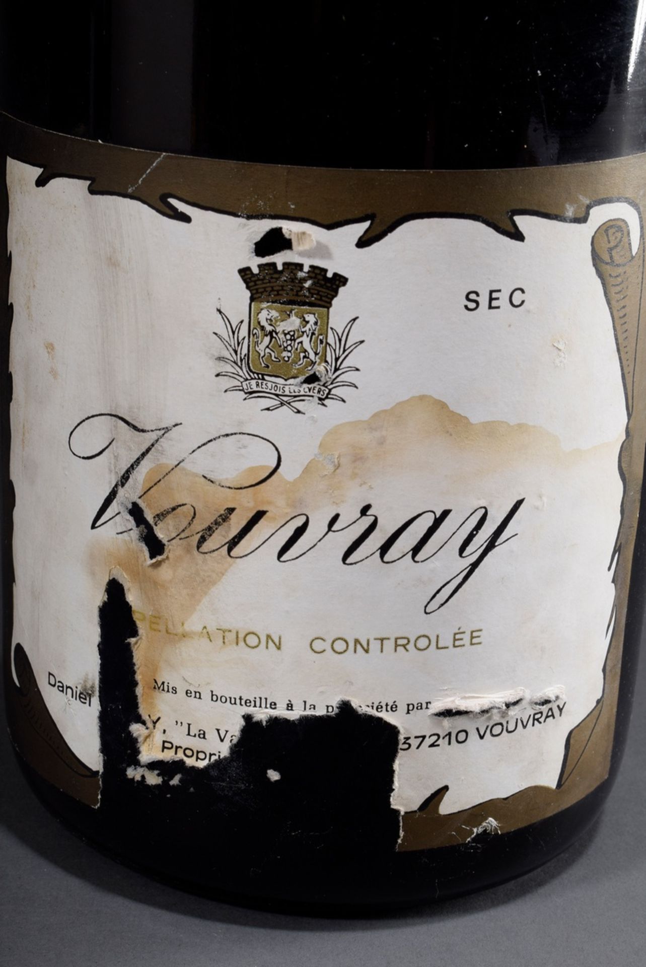 Flasche ca. 6 Liter, 1985 Vouvray sec (Sekt-Meth | Bottle approx. 6 litres, 1985 Vouvray sec (spark - Image 3 of 6