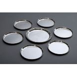 7 Diverse moderne schlichte Untersetzer, Koch & | 7 Various modern plain coasters, Koch & Bergfeld