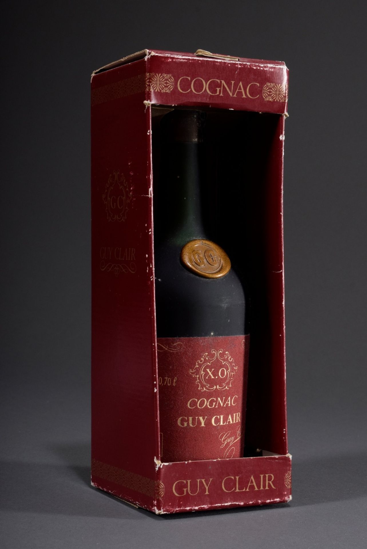 Flasche Cognac "Guy Clair", 0,7l., in Original Ka | Bottle Cognac "Guy Clair", 0.7l., in Original K - Image 6 of 7