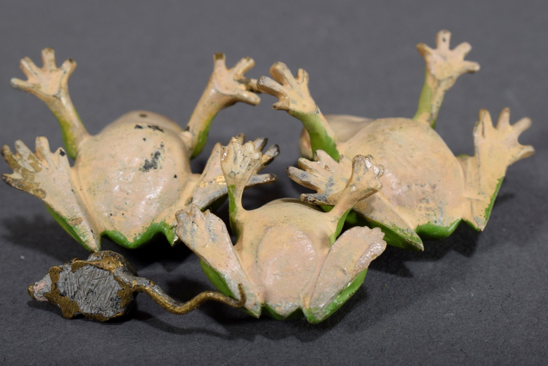 4 Diverse Wiener Bronze Miniaturen "Laubfrösche" | 4 Various Viennese bronze miniatures "tree frogs - Bild 3 aus 3