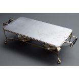 Versilbertes englisches Tischrechaud mit Alumini | Silver plated English table rechaud with alumini