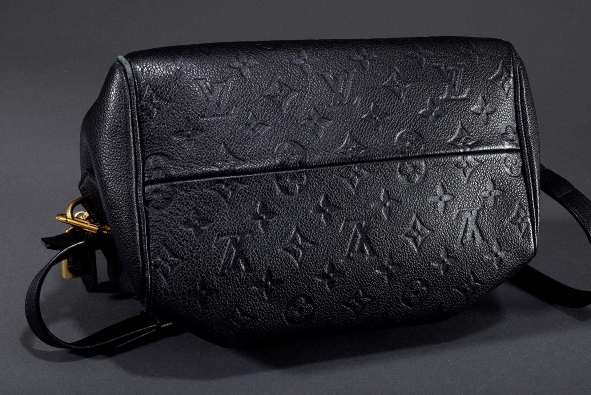 Schwarze Louis Vuitton "Speedy 30" in Monogram E | Black Louis Vuitton "Speedy 30" in Monogram Empr - Image 6 of 10