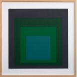 Albers, Josef (1888-1976) "Grüne Quadrate", Farb | Albers, Josef (1888-1976) "Green Squares", color