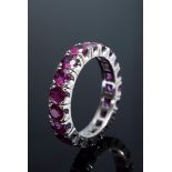 Klassischer WG 585 Memoirering mit Rubinen, 4,4g, | Classic WG 585 memoir ring with rubies, 4.4g,