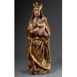 Schnitzerei „Stehende Muttergottes“, Holz mehrfa | Carving "Standing Mother of God", wood several t
