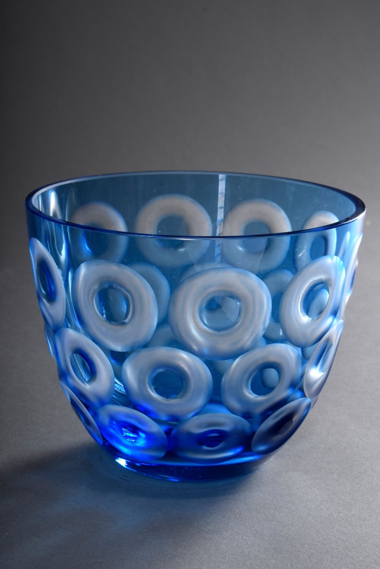 2 Rotter Schalen "Kreise" und "Streifen" in blau | 2 red bowls "Circles" and "Stripes" in blue and - Bild 2 aus 4