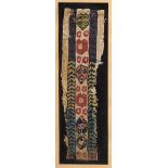 Koptisches Textil Bordürenfagment , Ägypten 8.-1 | Coptic textile fragment "border", Egypt 8th-10th