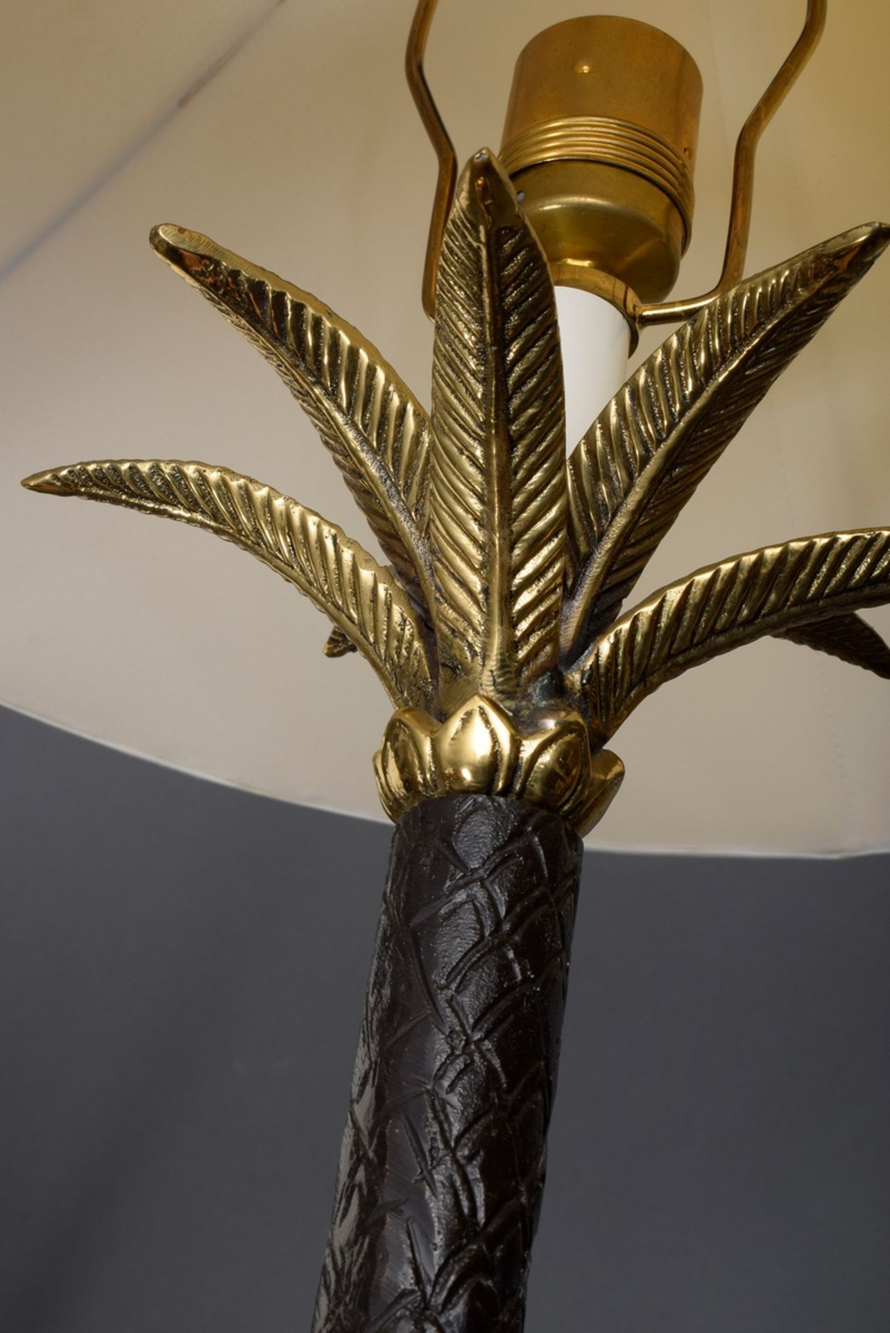 Paar moderne "Palmen" Lampen, Bronze/Messing, H. | Pair of modern "Palms" Lamps, Bronze/Brass, H. - Image 4 of 6