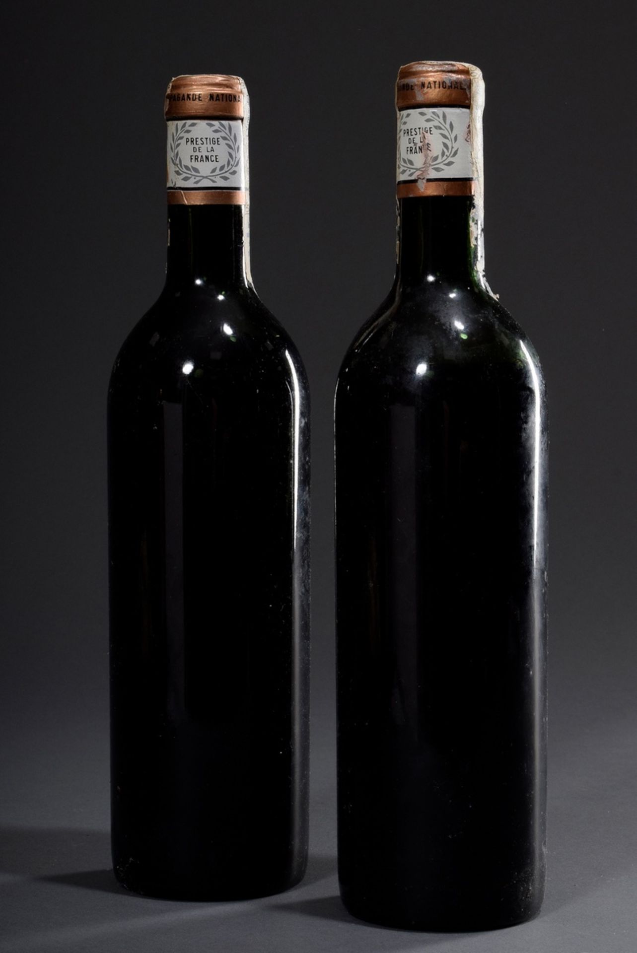 2 Flaschen 1955 Chateau Canon, Cotes Canon-Frons | 2 bottles 1955 Chateau Canon, Cotes Canon-Fronsa - Bild 2 aus 6