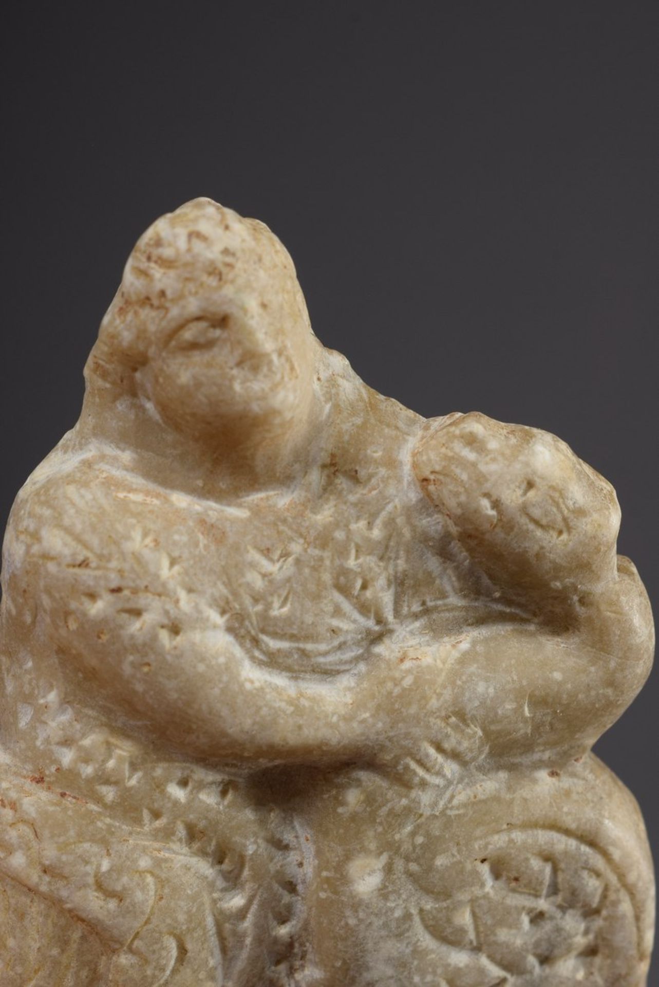 2 Diverse Teile byzantinische Alabasterschnitzer | 2 Various pieces of Byzantine alabaster carvings - Image 5 of 5