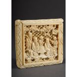 Fein geschnitztes Elfenbein "Puzzle - Geduldsspi | Finely carved ivory "Puzzle - Patience Game" in