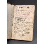 Band "Gesellen Wanderbuch" von Johann Gotthelt Z | Volume "Journeyman traveling book" kept by Johan