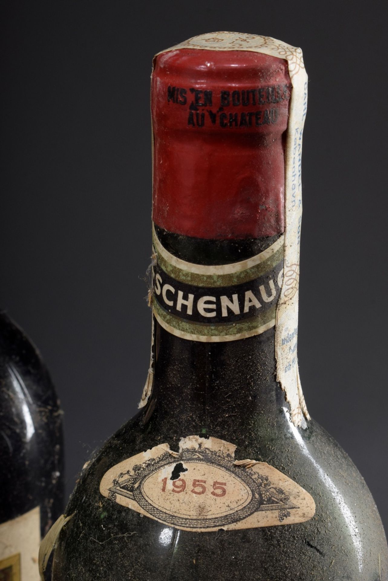 4 Flaschen Rotwein: 1955 "Chateau Rauzan Gassies | 4 bottles of red wine: 1955 "Chateau Rauzan Gass - Image 3 of 6