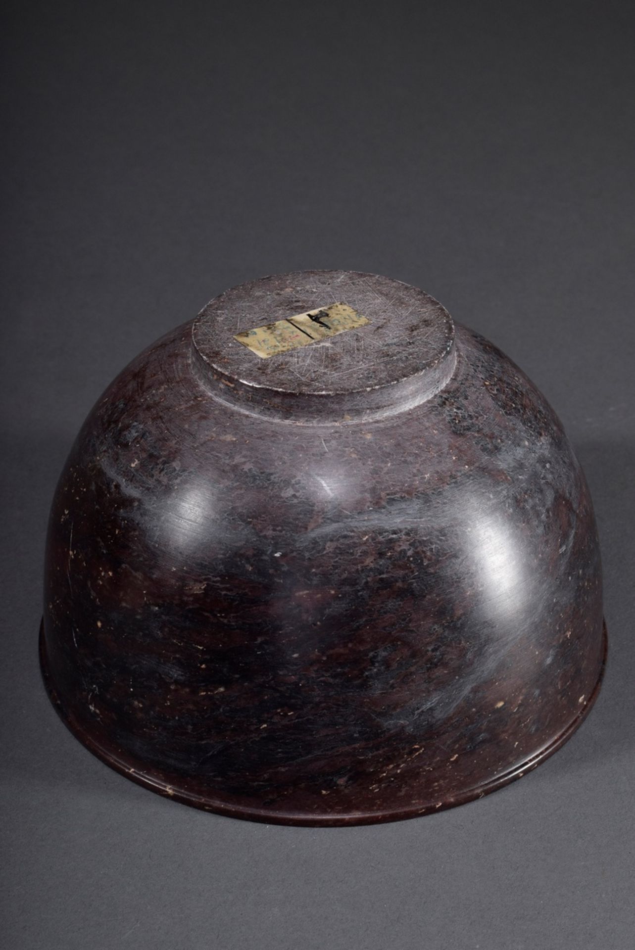 Dünnwandige antike Porphyr Schale mit auskragend | Thin-walled antique porphyry bowl with projectin - Image 2 of 5
