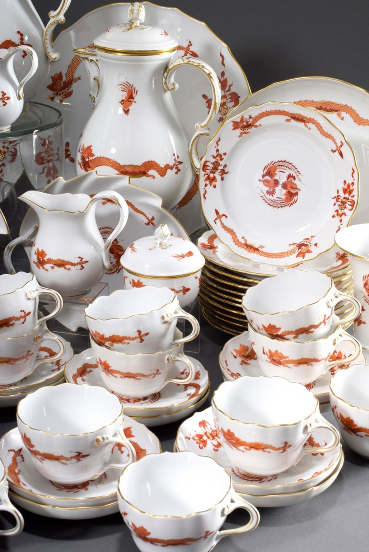 90 Teile opulentes Meissen Kaffeeservice für 24 | 90 pieces opulent Meissen coffee service for 24 - Bild 4 aus 7