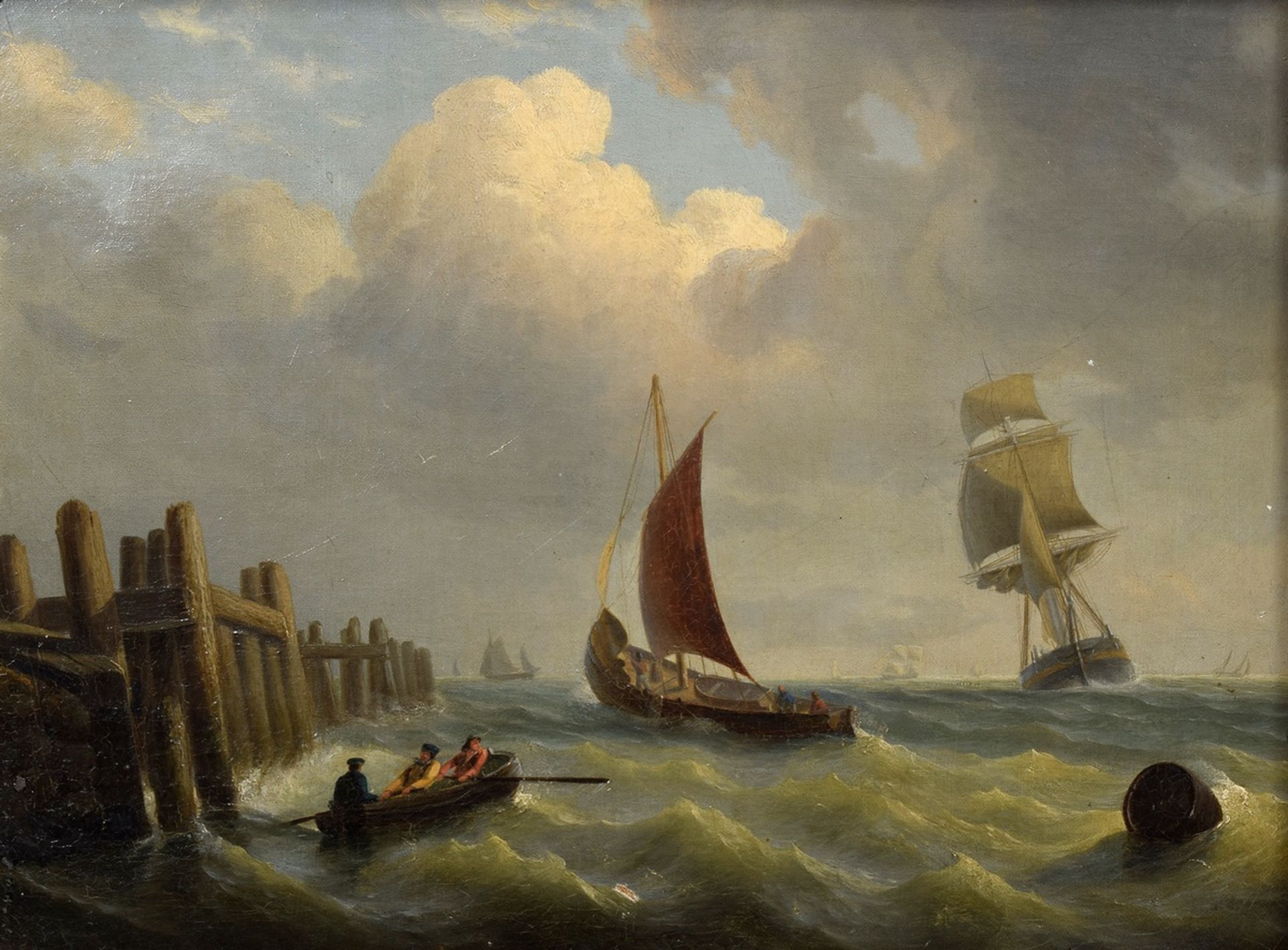 Unbekannter Künstler des 19.Jh., "Holländische K | Unknown artist of the 19th century, "Dutch coast