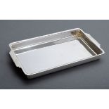 Kleines rechteckiges Art Deco Tablett mit seitli | Small rectangular Art Deco tray with side handle