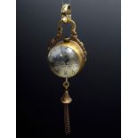 Kleine Omega Kugeluhr in beidseitig verglastem M | Small Omega ball clock in brass case glazed on b