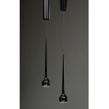 Paar schwarze Pendelleuchten „Falling“, Entw.: To | Pair of black pendant lamps "Falling", design: