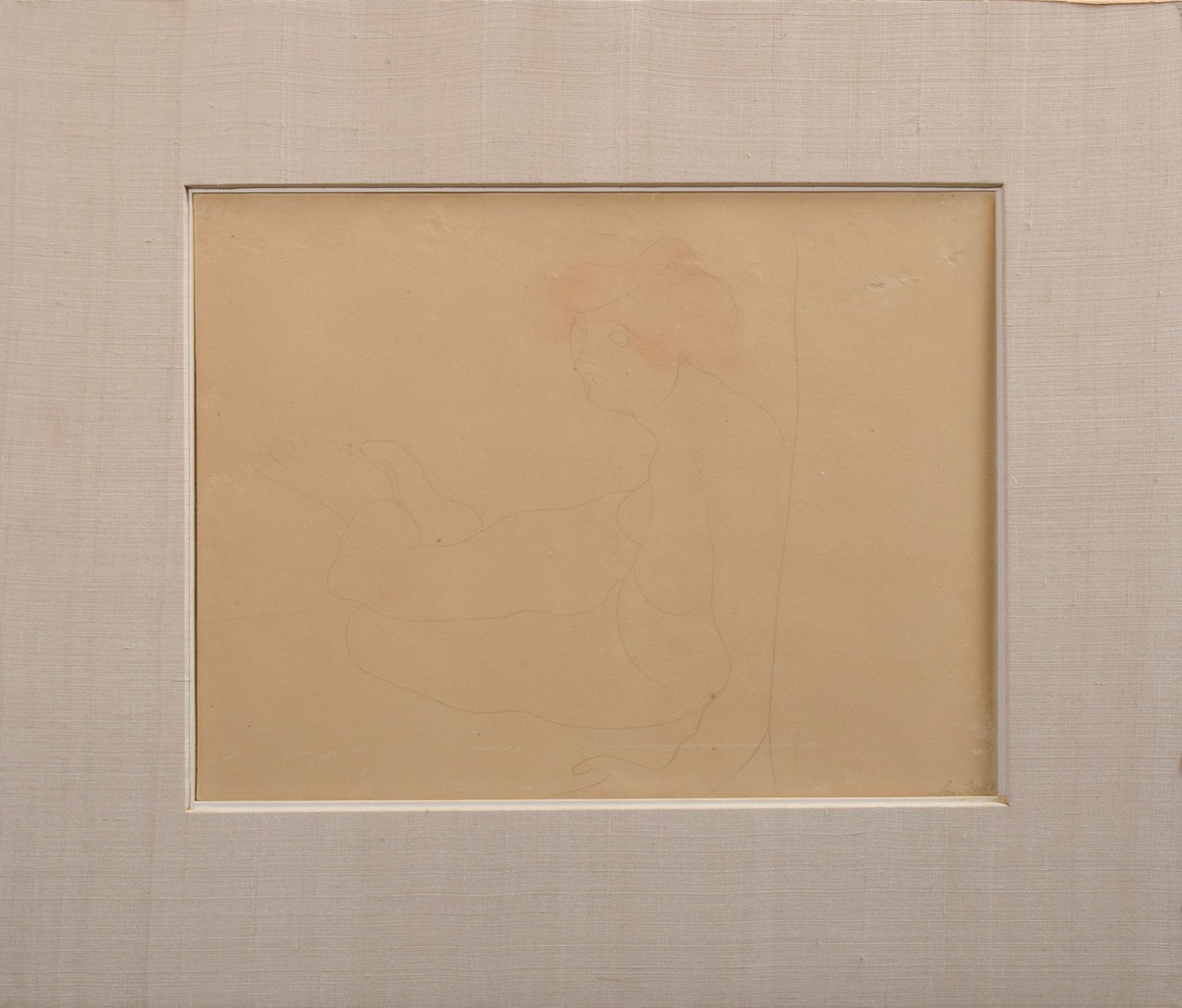 Rodin, Auguste (1840-1917) "Sitzender Akt", Blei | Rodin, Auguste (1840-1917) "Sitting Nude", penci - Image 2 of 8
