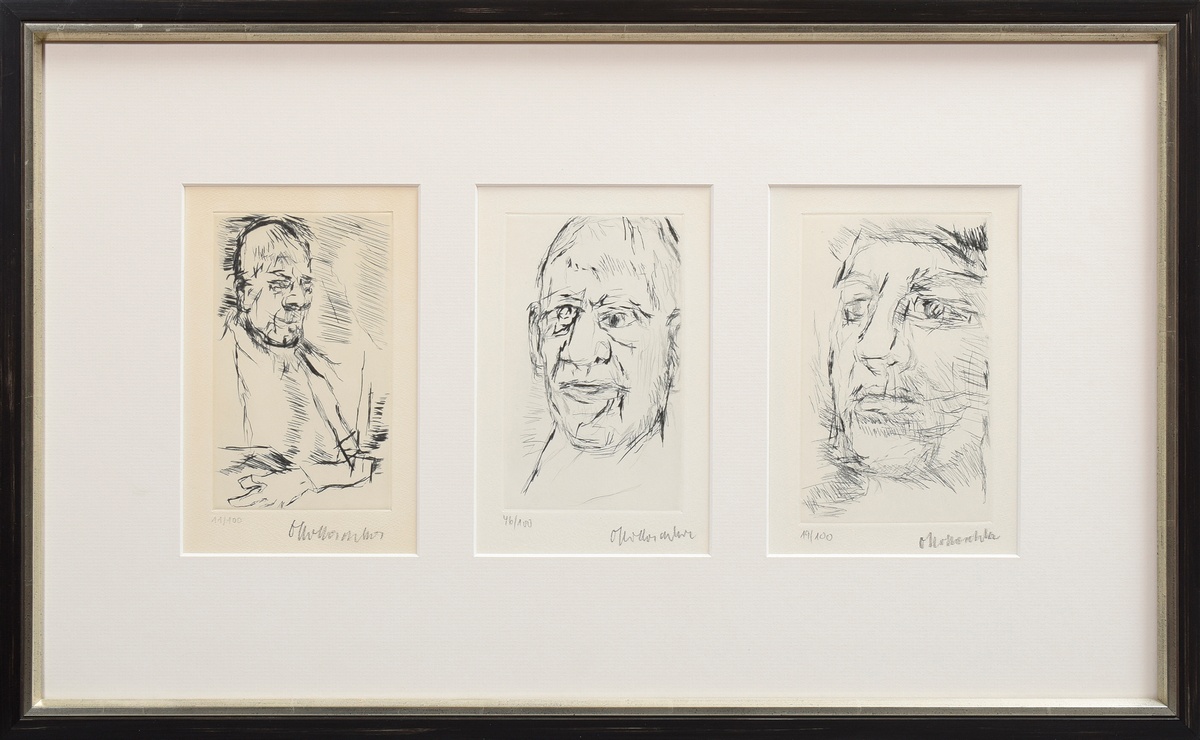 Kokoschka, Oskar (1886-1980) "Drei Selbstbildnis | Kokoschka, Oskar (1886-1980) "Three self-portrai